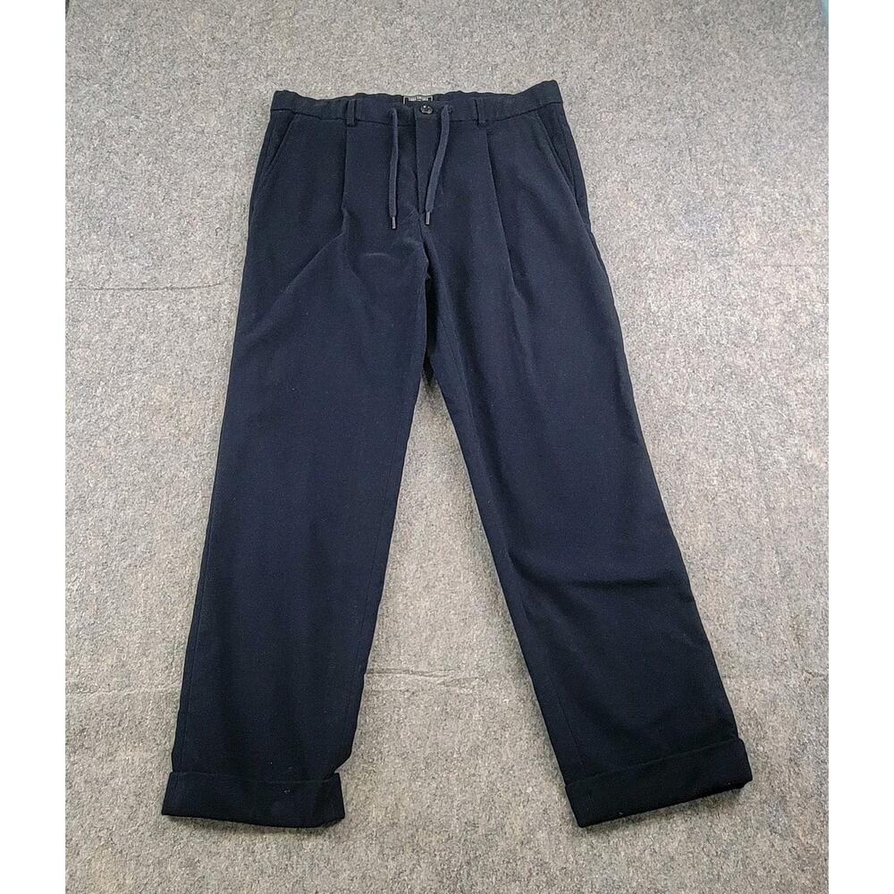 Todd Snyder Italian Doeskin Madison Trouser size M Navy Blue Drawstring NWT - Picture 11 of 12